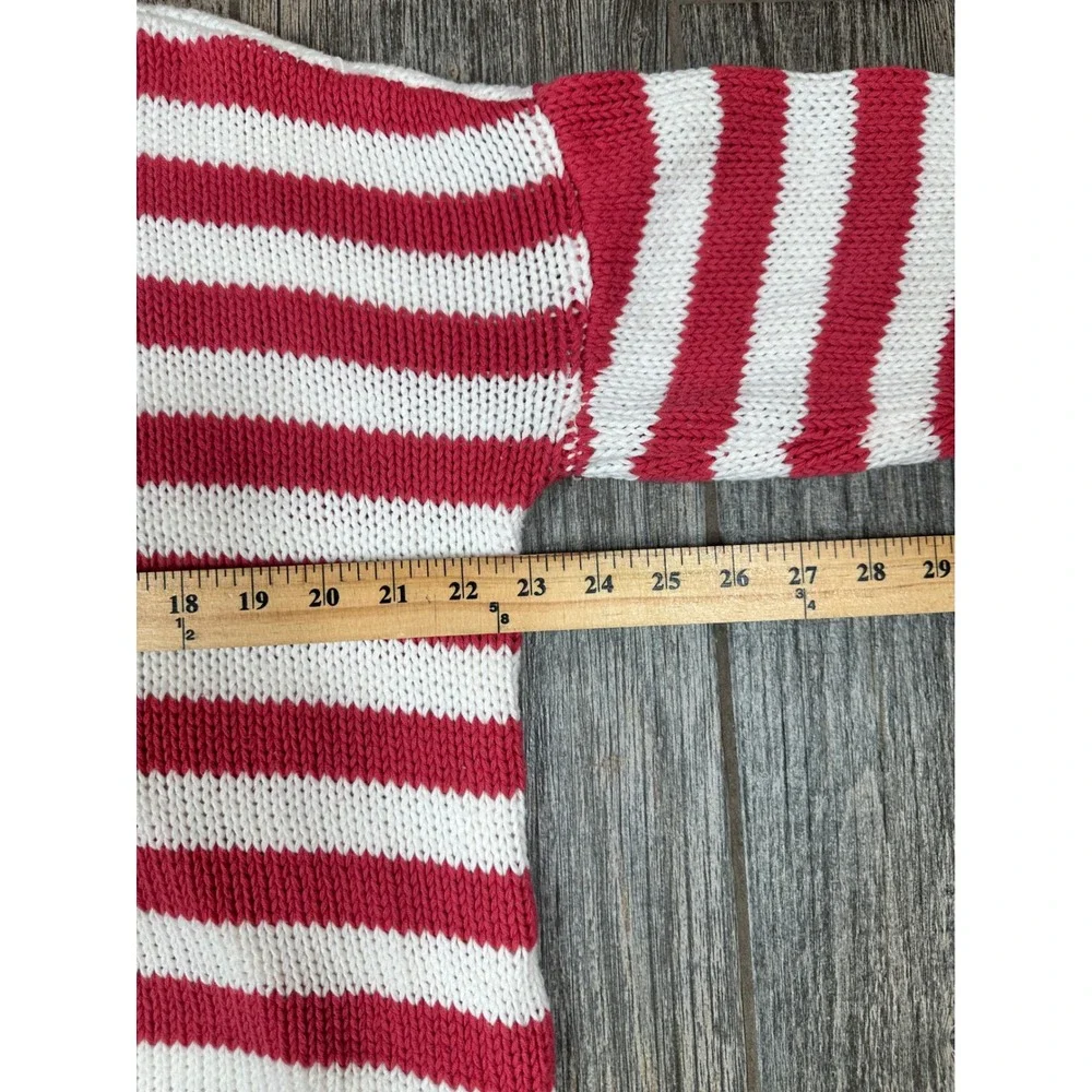 Vintage Havana American Flag Knit Sweater Patriotic Pullover Crewneck Size Small - Picture 7 of 8